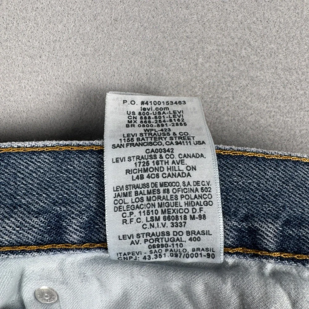 Levis 505‎ Regular Fit Jeans Mens 36x29 (36x25) Medium Wash Blue Straight Leg